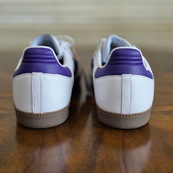 Adidas Originals Samba ADV Cloud White Purple Men's Size 12 Leather New IE6613 - Picture 5 of 14